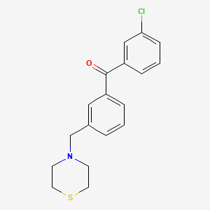 3-Chloro-3'-thiomorpholinomethyl benzophenone