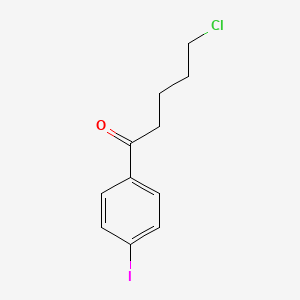 molecular formula C11H12ClIO B1613268 5-Chloro-1-(4-iodophenyl)-1-oxopentane CAS No. 487058-91-3