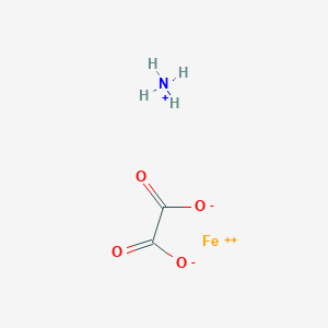 molecular formula C2H5FeNO4+3 B1613271 Oxalic acid, ammonium iron salt CAS No. 55488-87-4