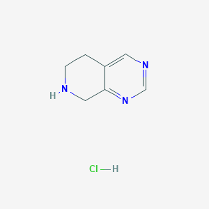molecular formula C7H10ClN3 B1613291 5,6,7,8-Tetrahydropyrido[3,4-d]pyrimidine hydrochloride CAS No. 192869-79-7