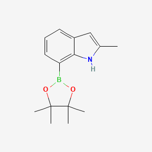 molecular formula C15H20BNO2 B1613298 2-Methyl-7-(4,4,5,5-tetramethyl-1,3,2-dioxaborolan-2-YL)-1H-indole CAS No. 919119-59-8