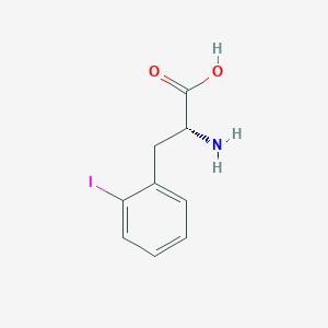 molecular formula C9H10INO2 B1613299 2-Iodo-D-Phenylalanine CAS No. 736184-44-4