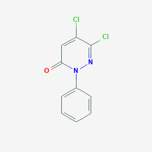 molecular formula C10H6Cl2N2O B161330 5,6-Dichloro-2-phenyl-3(2H)-pyridazinone CAS No. 1698-58-4