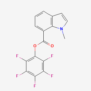 Pentafluorophenyl 1-methyl-1H-indole-7-carboxylate