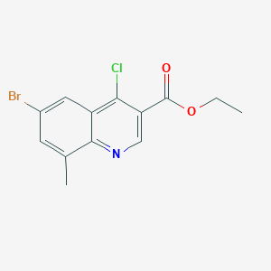 Ethyl 6-bromo-4-chloro-8-methylquinoline-3-carboxylate