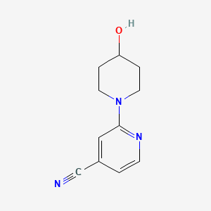 2-(4-Hydroxypiperidin-1-yl)isonicotinonitrile