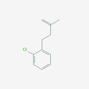 molecular formula C11H13Cl B1613321 4-(2-Chlorophenyl)-2-methyl-1-butene CAS No. 731772-03-5