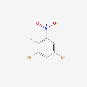 molecular formula C7H5Br2NO2 B1613329 1,5-Dibromo-2-methyl-3-nitrobenzene CAS No. 67365-46-2