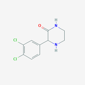 molecular formula C10H10Cl2N2O B1613338 3-(3,4-Dichlorophenyl)piperazin-2-one CAS No. 334477-10-0