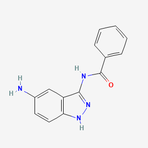 N-(5-amino-1H-indazol-3-yl)benzamide