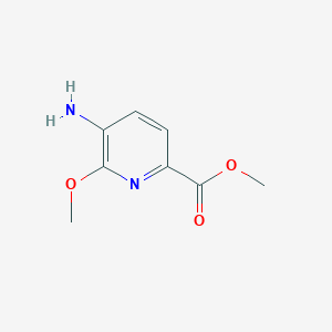 molecular formula C8H10N2O3 B1613345 Methyl 5-amino-6-methoxypicolinate CAS No. 475272-68-5