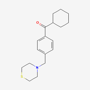 Cyclohexyl 4-(thiomorpholinomethyl)phenyl ketone