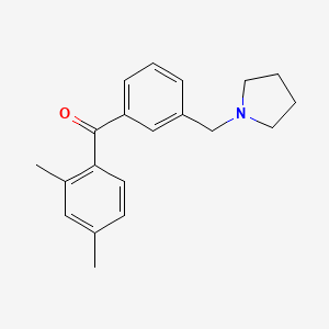 2,4-Dimethyl-3'-pyrrolidinomethyl benzophenone