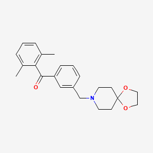 2,6-Dimethyl-3'-[1,4-dioxa-8-azaspiro[4.5]decan-8-ylmethyl]benzophenone
