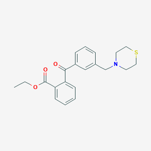 2-Carboethoxy-3'-thiomorpholinomethyl benzophenone