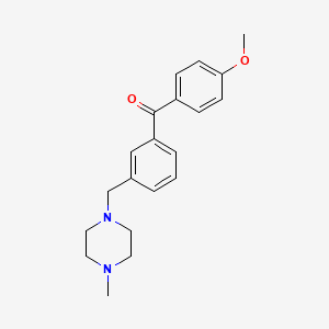 4'-Methoxy-3-(4-methylpiperazinomethyl) benzophenone