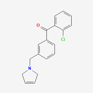(2-Chlorophenyl)(3-((2,5-dihydro-1H-pyrrol-1-yl)methyl)phenyl)methanone