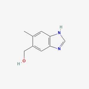 B1613396 (6-methyl-1H-benzimidazol-5-yl)methanol CAS No. 267875-59-2