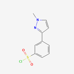 3-(1-Methyl-1H-pyrazol-3-yl)benzene-1-sulfonyl chloride