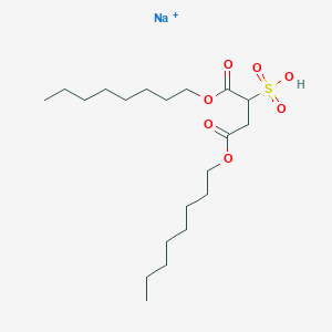 molecular formula C20H38NaO7S+ B161348 二辛基磺基琥珀酸钠 CAS No. 1639-66-3