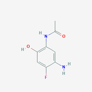 molecular formula C8H9FN2O2 B161349 N-(5-Amino-4-fluoro-2-hydroxyphenyl)acetamide CAS No. 137589-58-3
