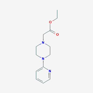 1-Piperazineacetic acid, 4-(2-pyridinyl)-, ethyl ester