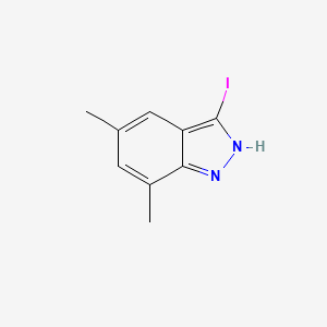 3-iodo-5,7-dimethyl-1H-indazole