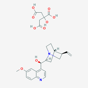 (R)-[(2S,4S,5R)-5-ethenyl-1-azabicyclo[2.2.2]octan-2-yl]-(6-methoxyquinolin-4-yl)methanol;2-hydroxypropane-1,2,3-tricarboxylic acid
