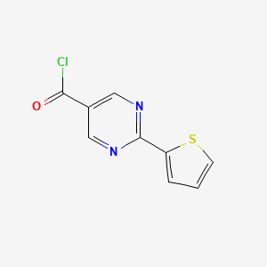2-(Thiophen-2-yl)pyrimidine-5-carbonyl chloride
