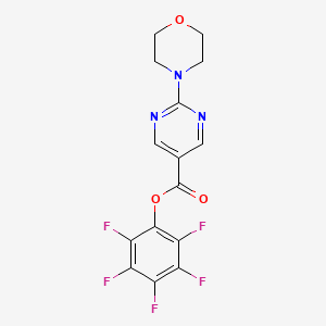 molecular formula C15H10F5N3O3 B1613509 Pentafluorophenyl 2-morpholin-4-ylpyrimidine-5-carboxylate CAS No. 941717-05-1