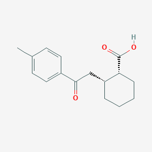 cis-2-[2-(4-Methylphenyl)-2-oxoethyl]cyclohexane-1-carboxylic acid