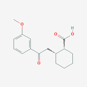 cis-2-[2-(3-Methoxyphenyl)-2-oxoethyl]cyclohexane-1-carboxylic acid
