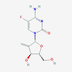 molecular formula C10H12FN3O4 B161352 2'-Deoxy-2'-methylidene-5-fluorocytidine CAS No. 129531-96-0