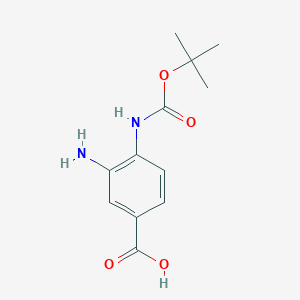 3-Amino-4-((tert-butoxycarbonyl)amino)benzoic acid