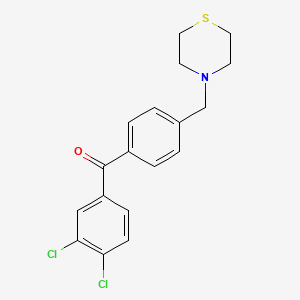 3,4-Dichloro-4'-thiomorpholinomethyl benzophenone