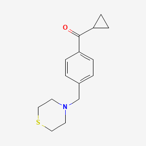 Cyclopropyl 4-(thiomorpholinomethyl)phenyl ketone