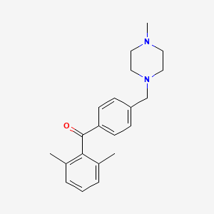 2,6-Dimethyl-4'-(4-methylpiperazinomethyl) benzophenone