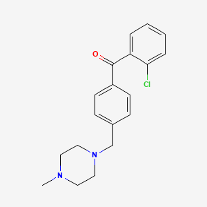 2-Chloro-4'-(4-methylpiperazinomethyl) benzophenone