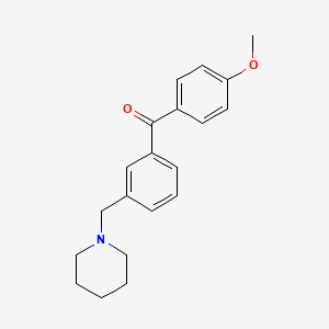B1613551 4'-Methoxy-3-piperidinomethyl benzophenone CAS No. 898792-66-0