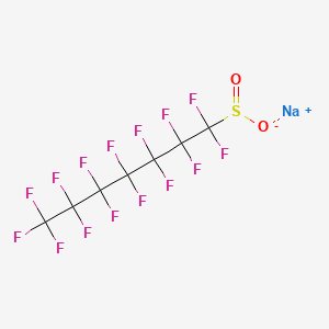 molecular formula C7F15NaO2S B1613558 Sodium 1,1,2,2,3,3,4,4,5,5,6,6,7,7,7-pentadecafluoroheptane-1-sulphinate CAS No. 68555-66-8