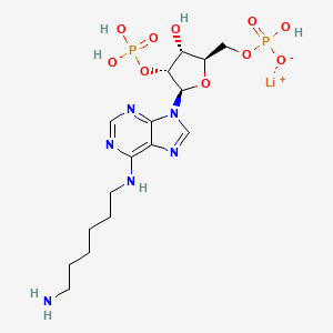 Lithium N-(6-aminohexyl)-5'-O-(hydroxyphosphinato)adenosine 2'-(dihydrogen phosphate)