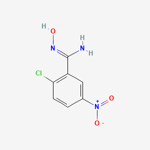 molecular formula C7H6ClN3O3 B1613591 2-Chloro-5-nitrobenzamideoxime CAS No. 886365-81-7