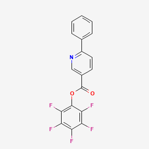 molecular formula C18H8F5NO2 B1613594 Pentafluorophenyl 6-phenylnicotinate CAS No. 934570-41-9