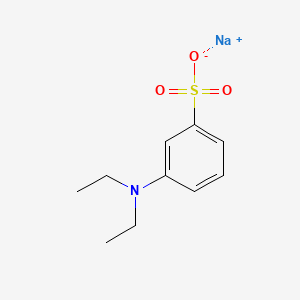 molecular formula C10H14NNaO3S B1613619 Sodium m-(diethylamino)benzenesulphonate CAS No. 5123-63-7
