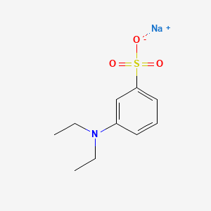 B1613619 Benzenesulfonic acid, 3-(diethylamino)-, sodium salt CAS No. 5123-63-7