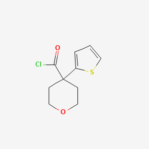 4-(Thiophen-2-yl)oxane-4-carbonyl chloride