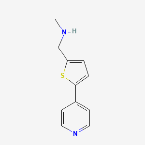 molecular formula C11H12N2S B1613629 N-methyl-1-(5-pyridin-4-ylthiophen-2-yl)methanamine CAS No. 934570-47-5