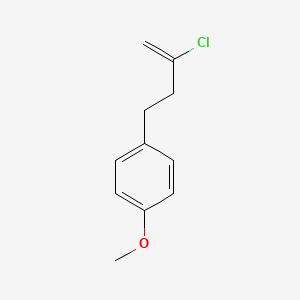 molecular formula C11H13ClO B1613631 2-Chloro-4-(4-methoxyphenyl)-1-butene CAS No. 731773-19-6