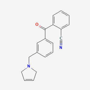 2-(3-((2,5-Dihydro-1H-pyrrol-1-yl)methyl)benzoyl)benzonitrile