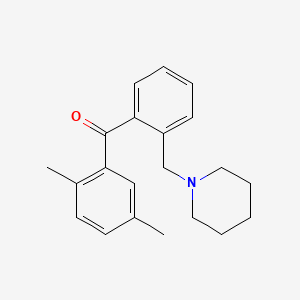 2,5-Dimethyl-2'-piperidinomethyl benzophenone
